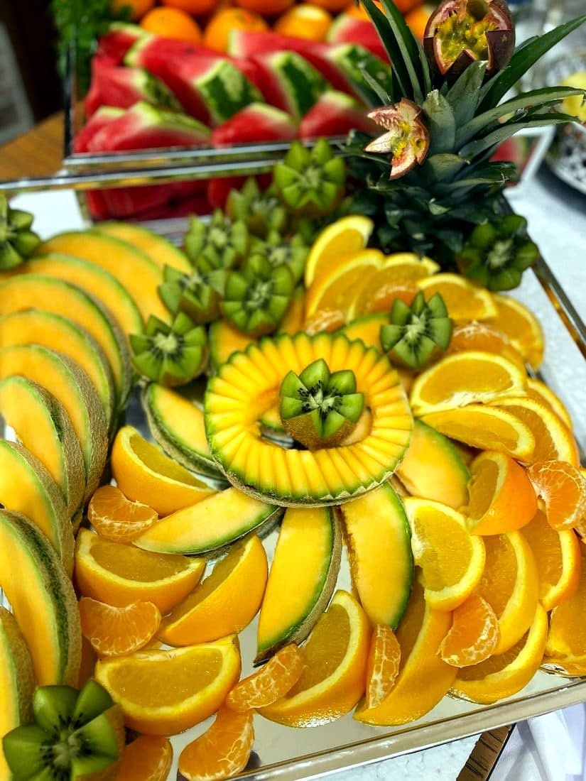 Sculptures de fruits