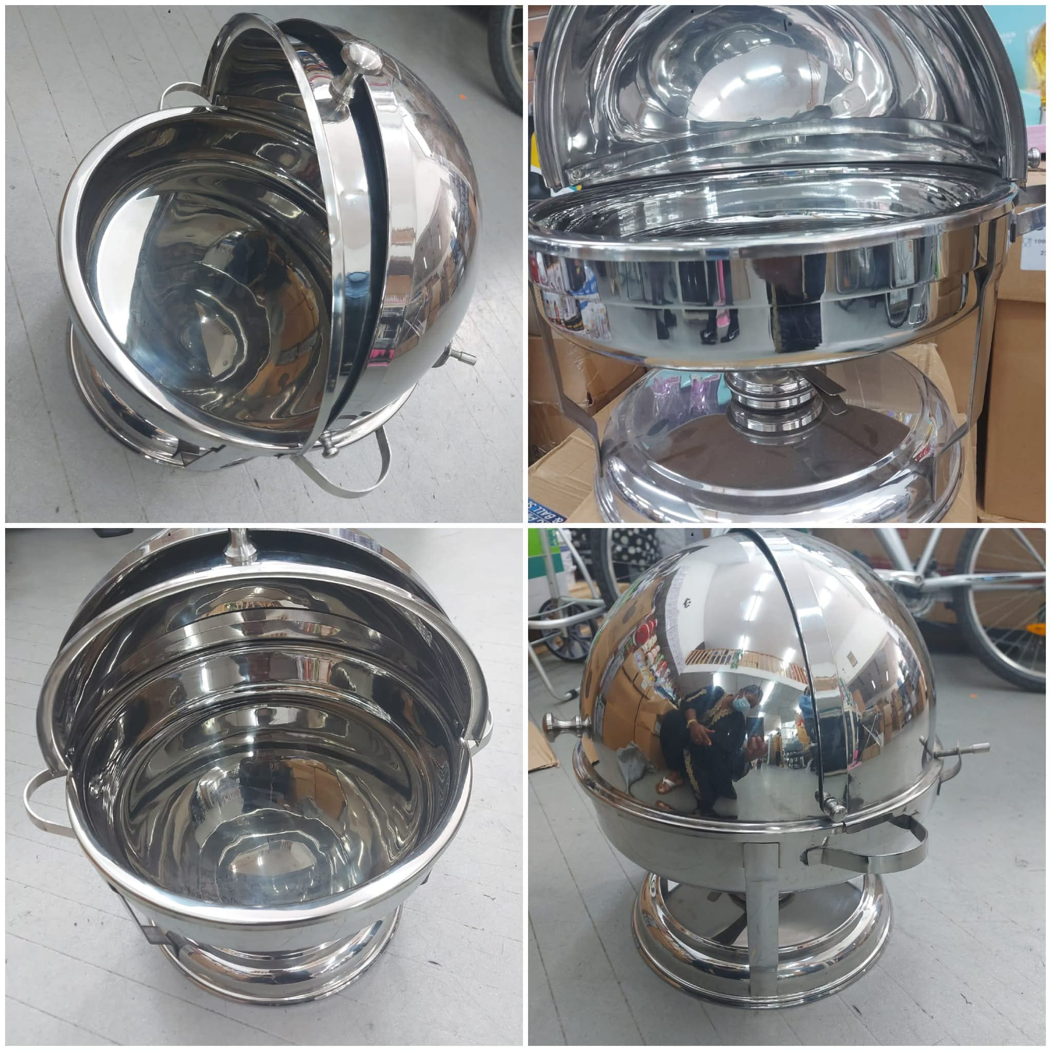 Roestvrijstalen chafing dishes voor buffetten
